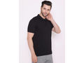 Bodyactive Premium Dry Fit Solid Half Sleeve Polo Sports T-Shirt for Men -TS44-BLK