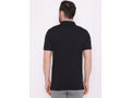 Bodyactive Solid Casual Half Sleeve Cotton Rich Pique Polo T-Shirt for Men with Chest Pocket-TS51-BLK