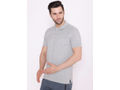 Bodyactive Solid Casual Half Sleeve Cotton Rich Pique Polo T-Shirt for Men with Chest Pocket-TS51-GRML