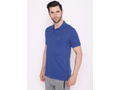 Bodyactive Solid Casual Half Sleeve Cotton Rich Pique Polo T-Shirt for Men with Chest Pocket-TS51-TRBL