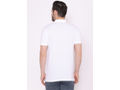 Bodyactive Solid Casual Half Sleeve Cotton Rich Pique Polo T-Shirt for Men with Chest Pocket-TS51-WHITE