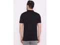 Bodyactive Solid Casual Half Sleeve Cotton Rich V neck Pique Polo T-Shirt for Men-TS52-BLK-GRY