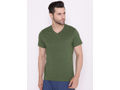 Bodyactive Modern Fit V Neck Half Sleeve T-Shirt for Men-TS60-CYPR