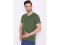 Bodyactive Modern Fit V Neck Half Sleeve T-Shirt for Men-TS60-CYPR