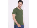 Bodyactive Modern Fit V Neck Half Sleeve T-Shirt for Men-TS60-CYPR