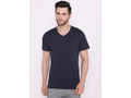 Bodyactive Modern Fit V Neck Half Sleeve T-Shirt for Men-TS60-NAV