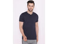 Bodyactive Half Sleeves Henley T-Shirt for Men-TS61-NAV