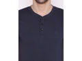 Bodyactive Half Sleeves Henley T-Shirt for Men-TS61-NAV