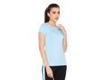 Bodyactive Women Round neck Half Sleeve Viscose T-shirt in 1pcs-TS83-SKBLU