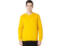 Bodyactive Men Fleece Crew Neck Yellow Sweatshirt TSM111-MUST