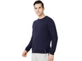 Bodyactive Men Fleece Crew Neck Dark Blue Sweatshirt TSM111-NVY