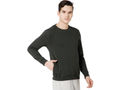 Bodyactive Men Fleece Crew Neck Green Sweatshirt TSM111-OLI