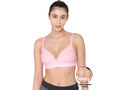 Bodycare Wire free, Seamless Padded Sports Bra -1606-PINK