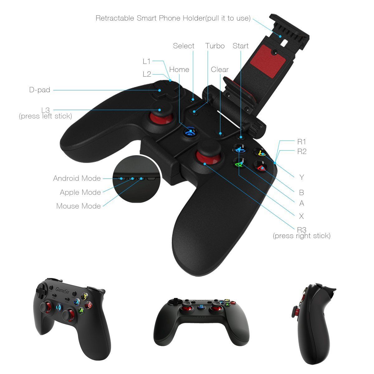 gamesir g3w wired pc controller driver