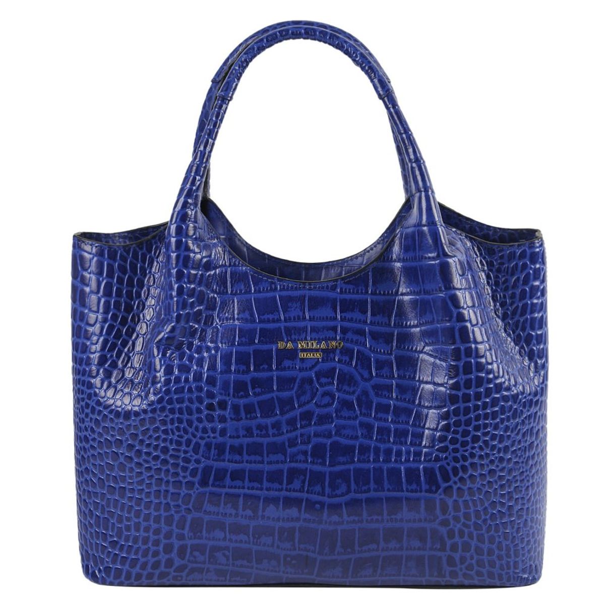 blue top handle bag