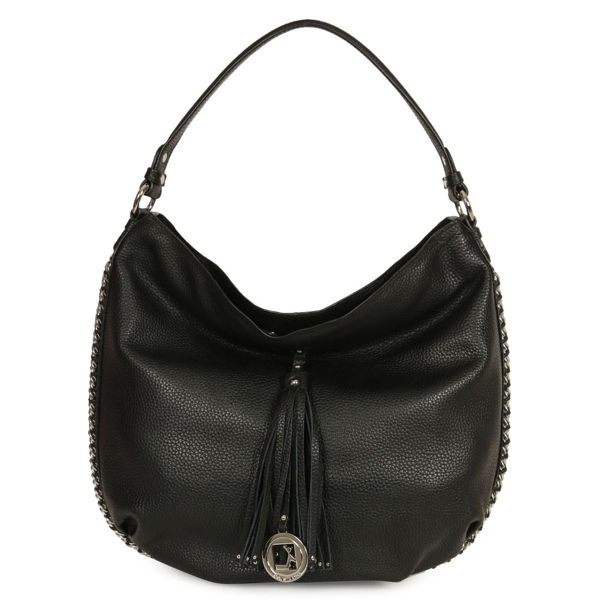 Da Milano Black Hobo Bag | Lb-4297blackwax