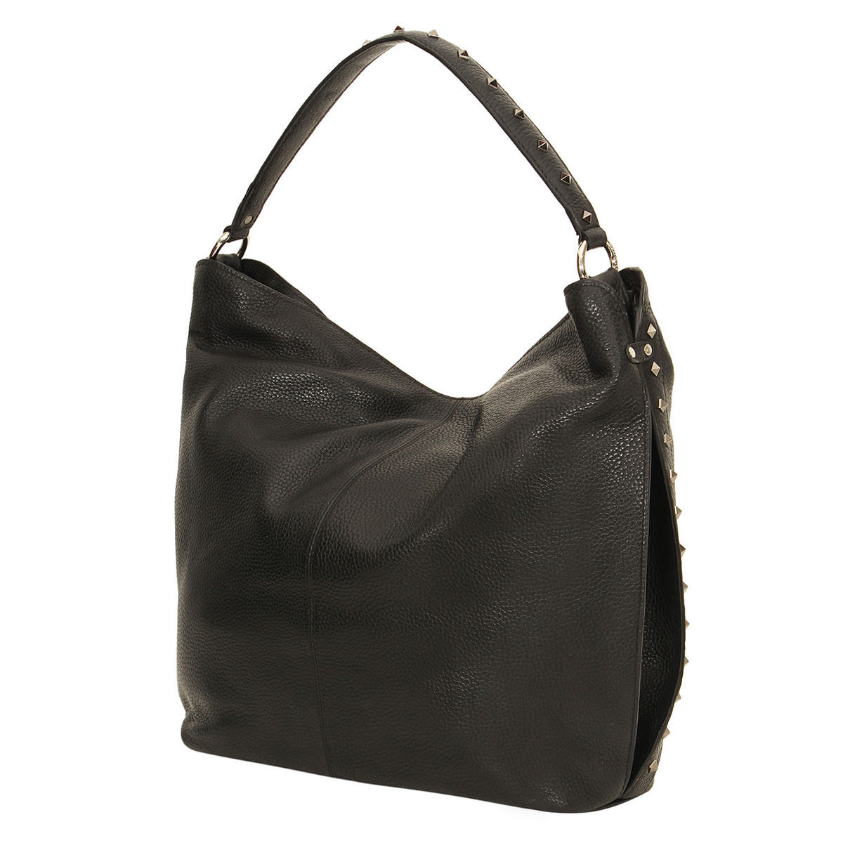 Da Milano Black Hobo Bag | Lb-4325blackwax