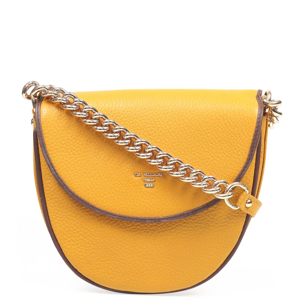 mango mustard yellow solid sling bag