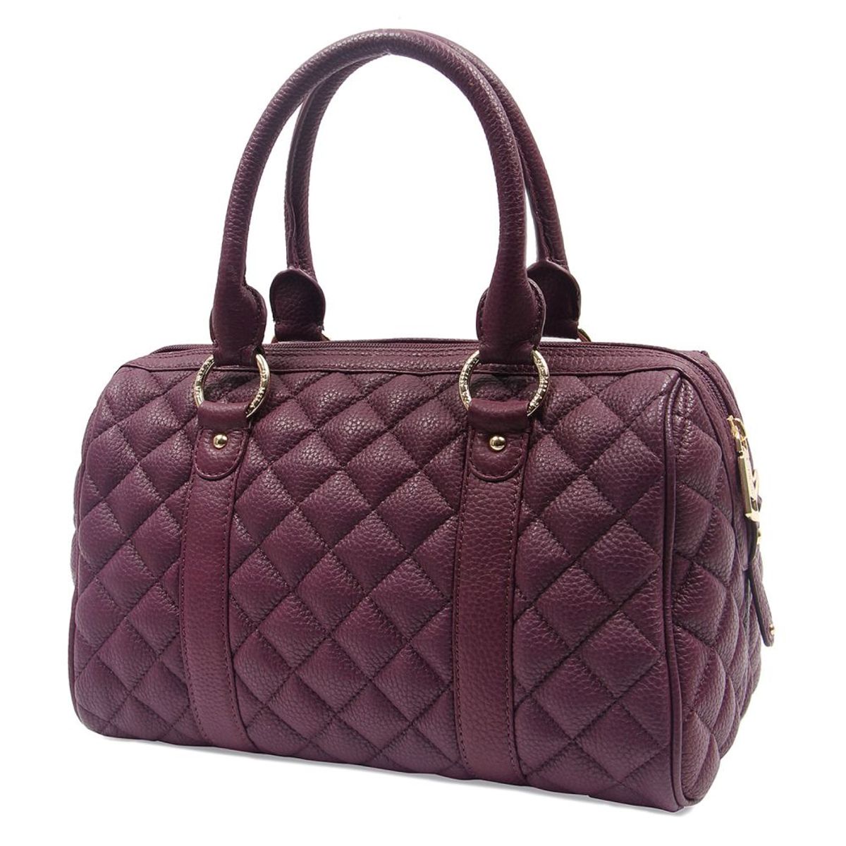 Da Milano Purple Duffle Bag | Lb-7048purplequilting