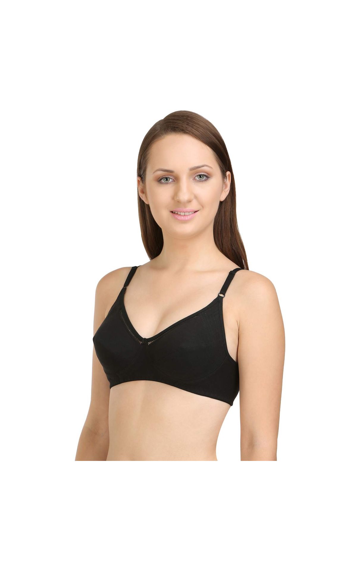 Bodycare Full Coverage, Non Padded Bra-6801-black