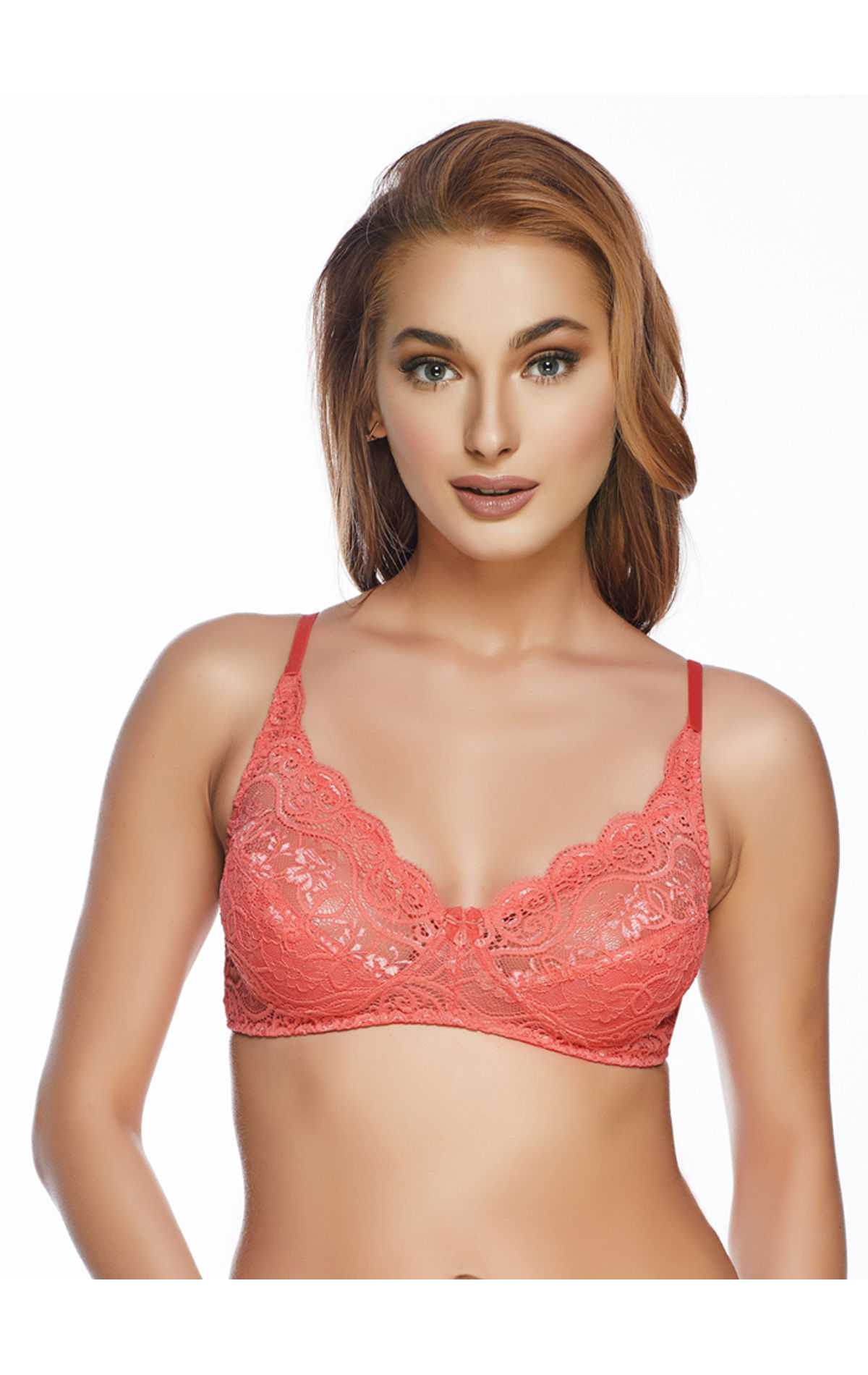 Bodycare Lace Bra - Non-Padded, Wirefree & Full Coverage-1501MH