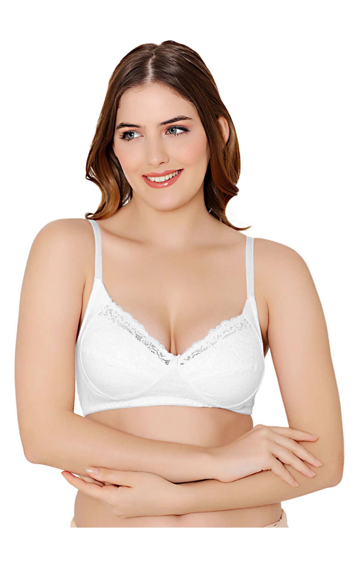 Bodycare modal spandex wirefree broad straps soft cup sleep bra