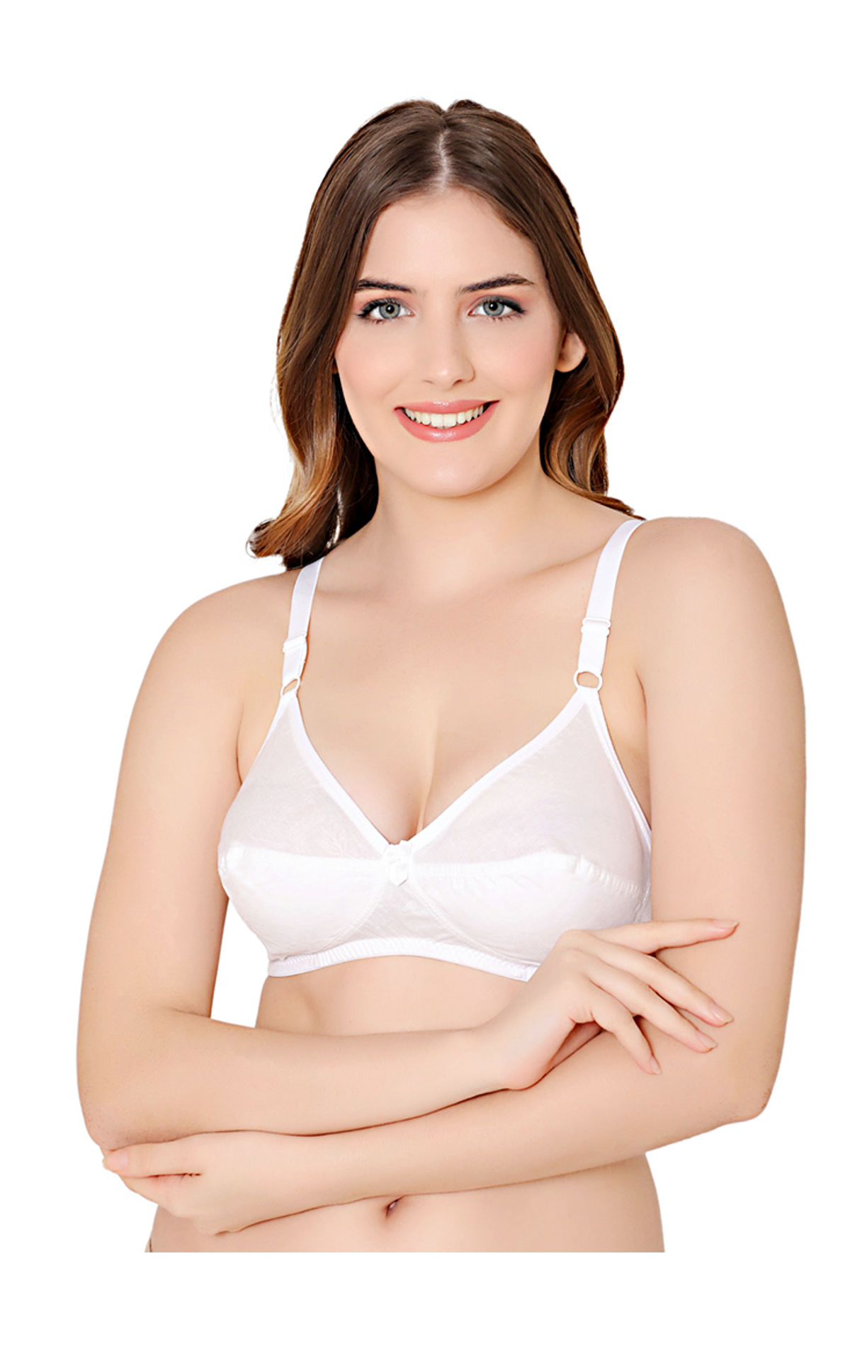 Bodycare polycotton wirefree adjustable straps comfortable non padded  bra-1513W