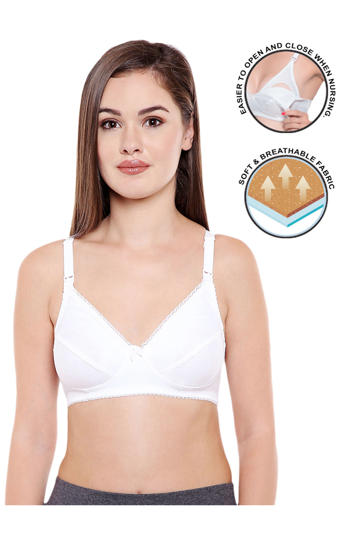 Buy Underwire Nursing Bra Front Open Maternity Bralette Feeding