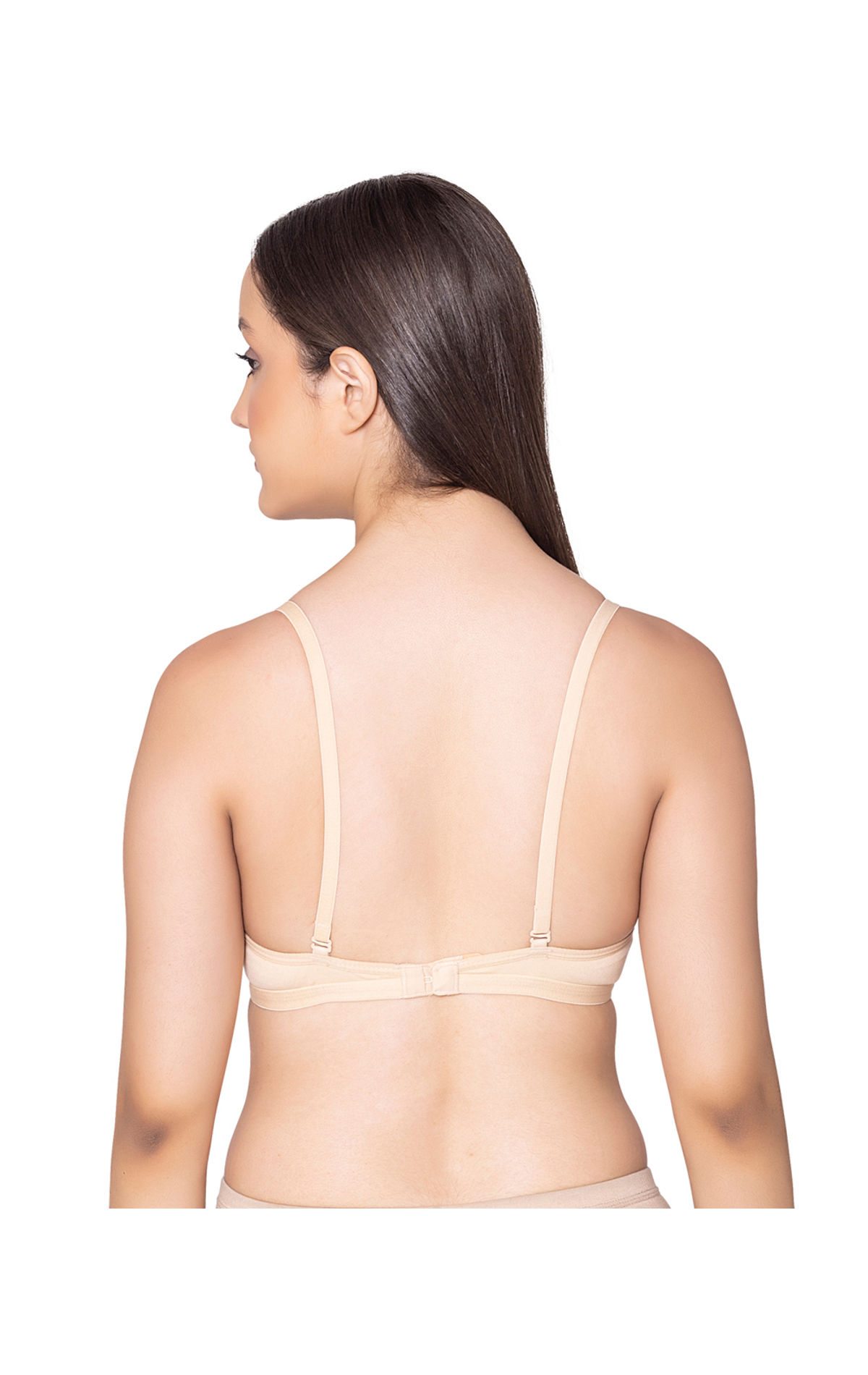 Bodycare polycotton wirefree convertible straps comfortable non padded  bra-1531D.PU