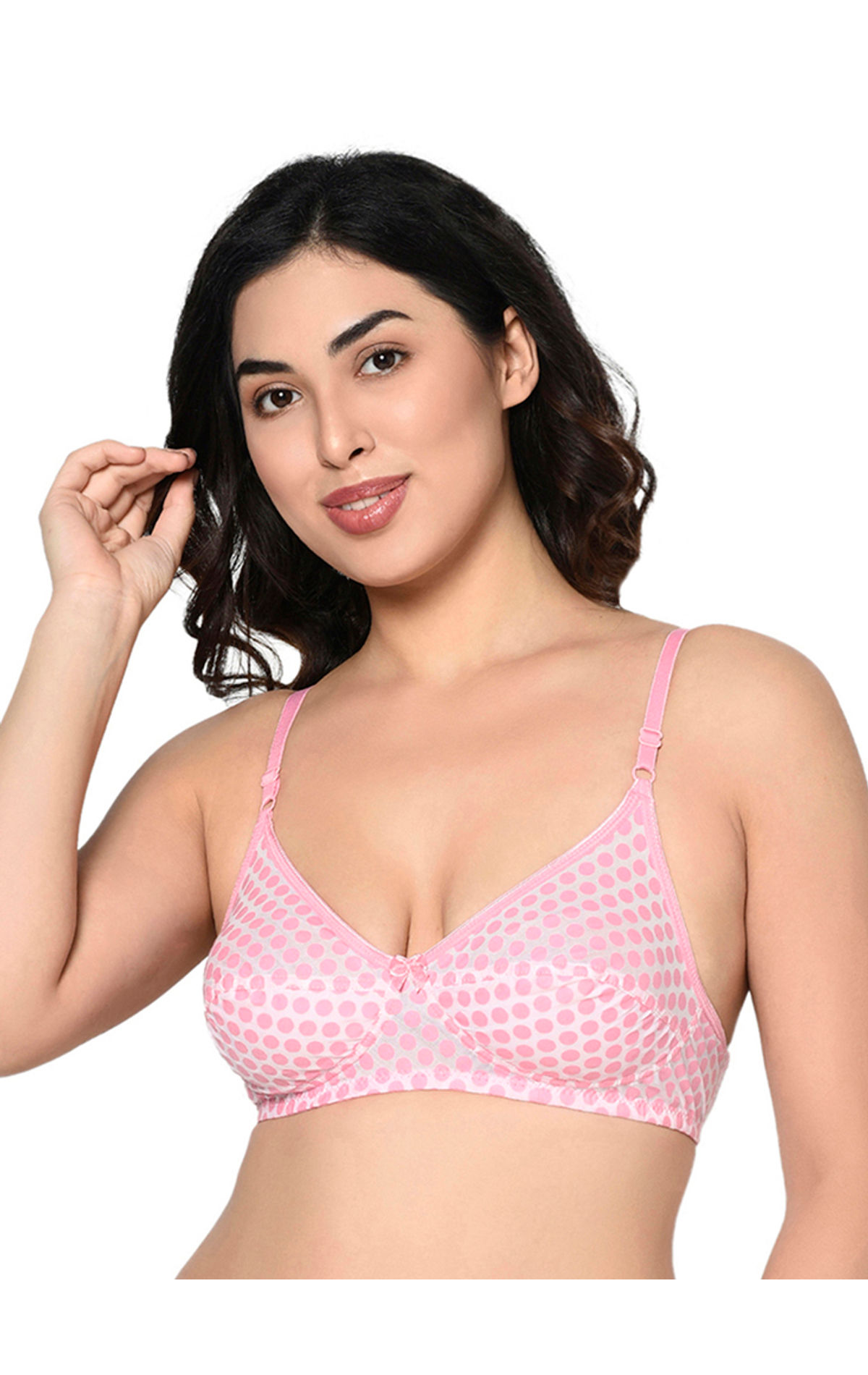 Buy Bodycare Women Seamed Padded Full Coverage Bra B Cup-6579 - Pack Of 2 -  Multi-Color online