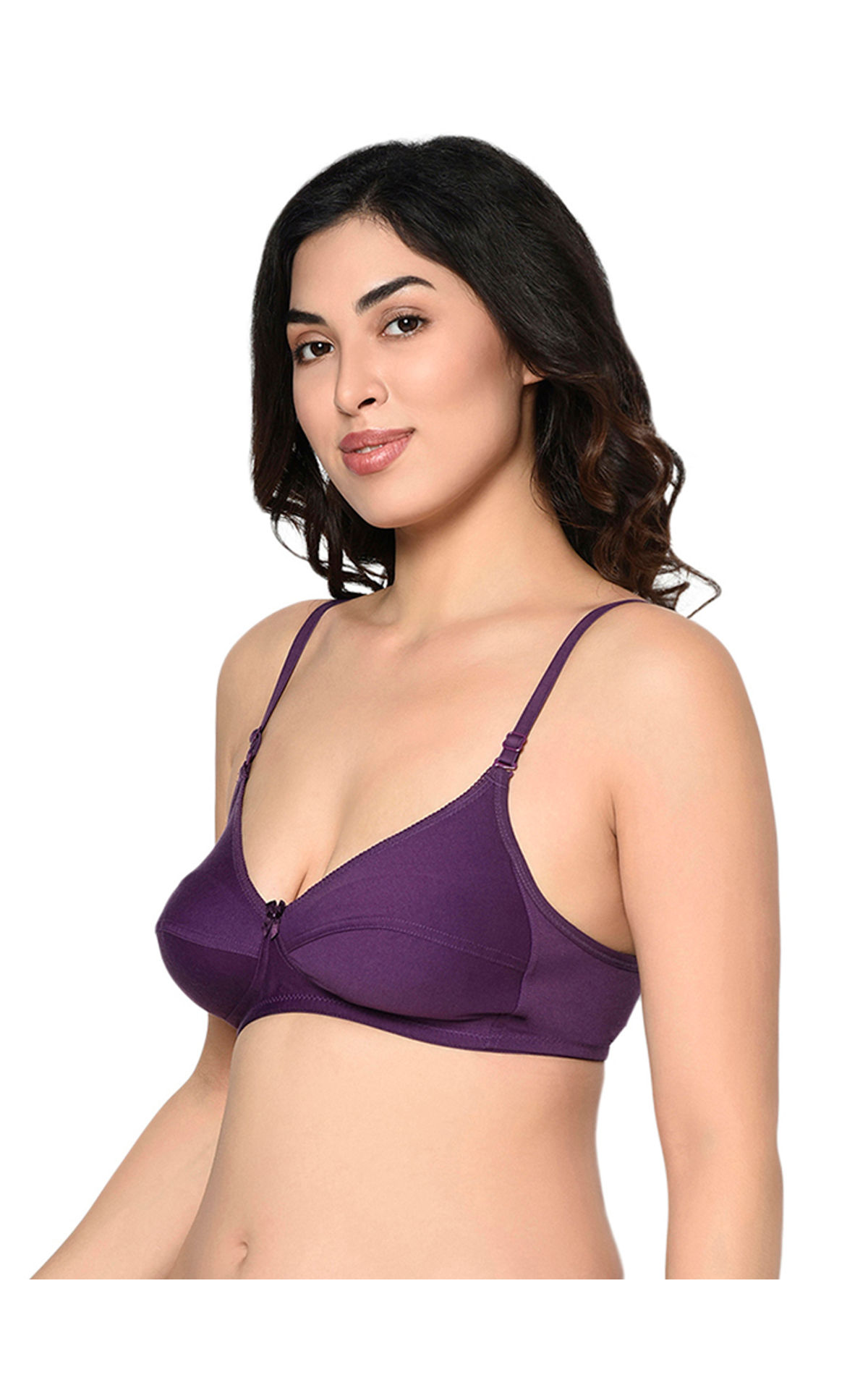 Bodycare Seamed, Non Padded Bra-1567-black, 1567b