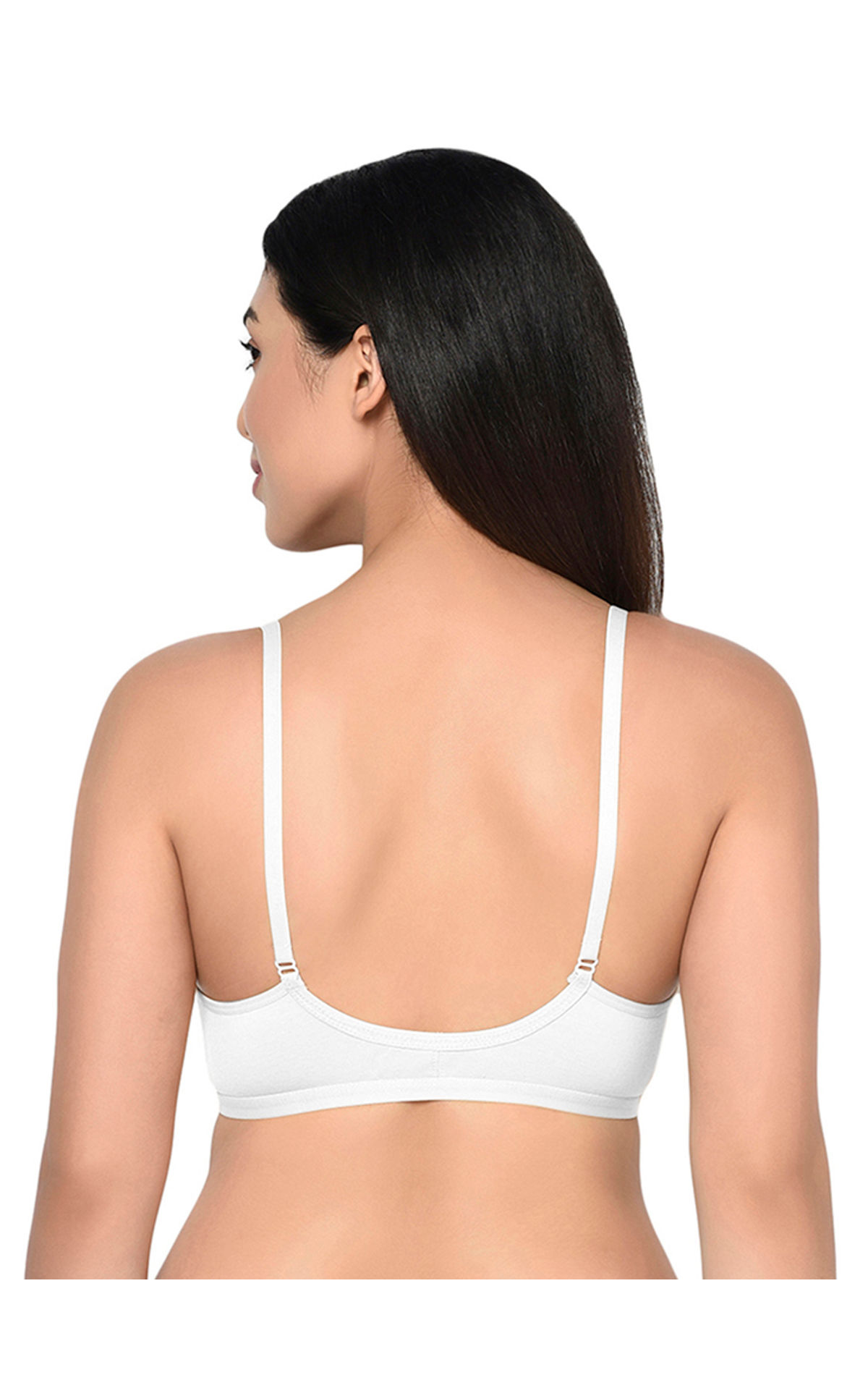 Bodycare Non Padded, Front Open Bra-1568-white