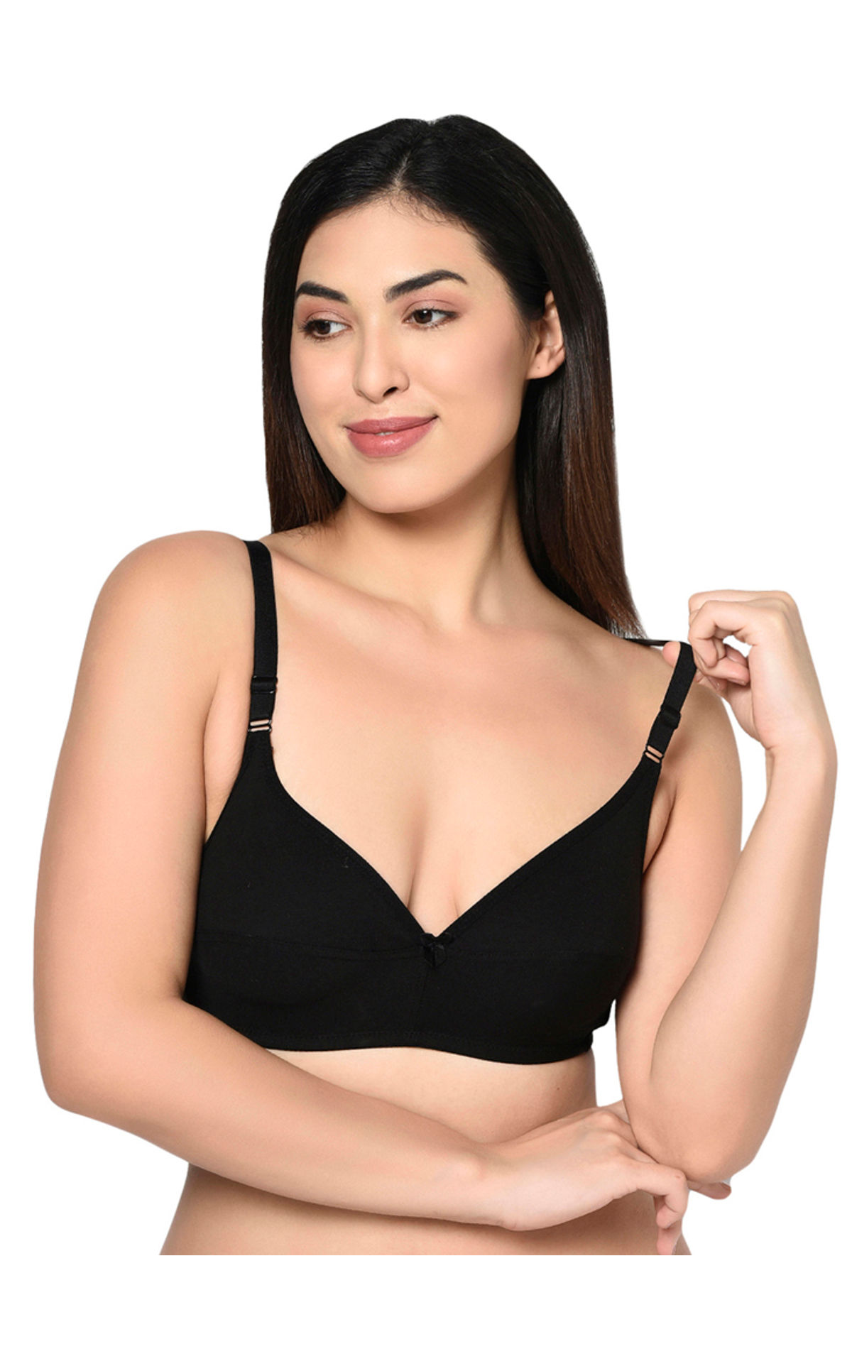 Buy BODYCARE Women's Cotton Blend, Cotton Non-Padded Wire Free Full-Coverage  Bra (1528-Black-1PCS-75_Black_30B) at