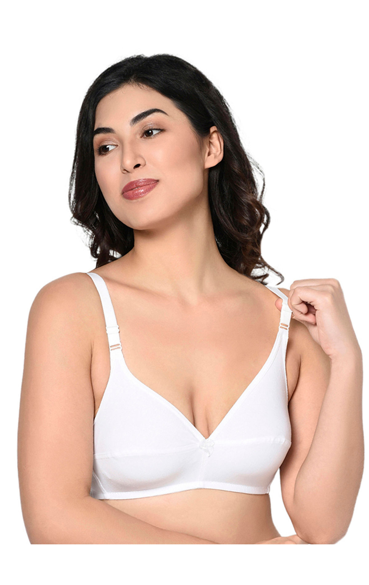 Buy Bodycare Pack of 2 Non Padded Cotton T Shirt Bra - White Online at Low  Prices in India 