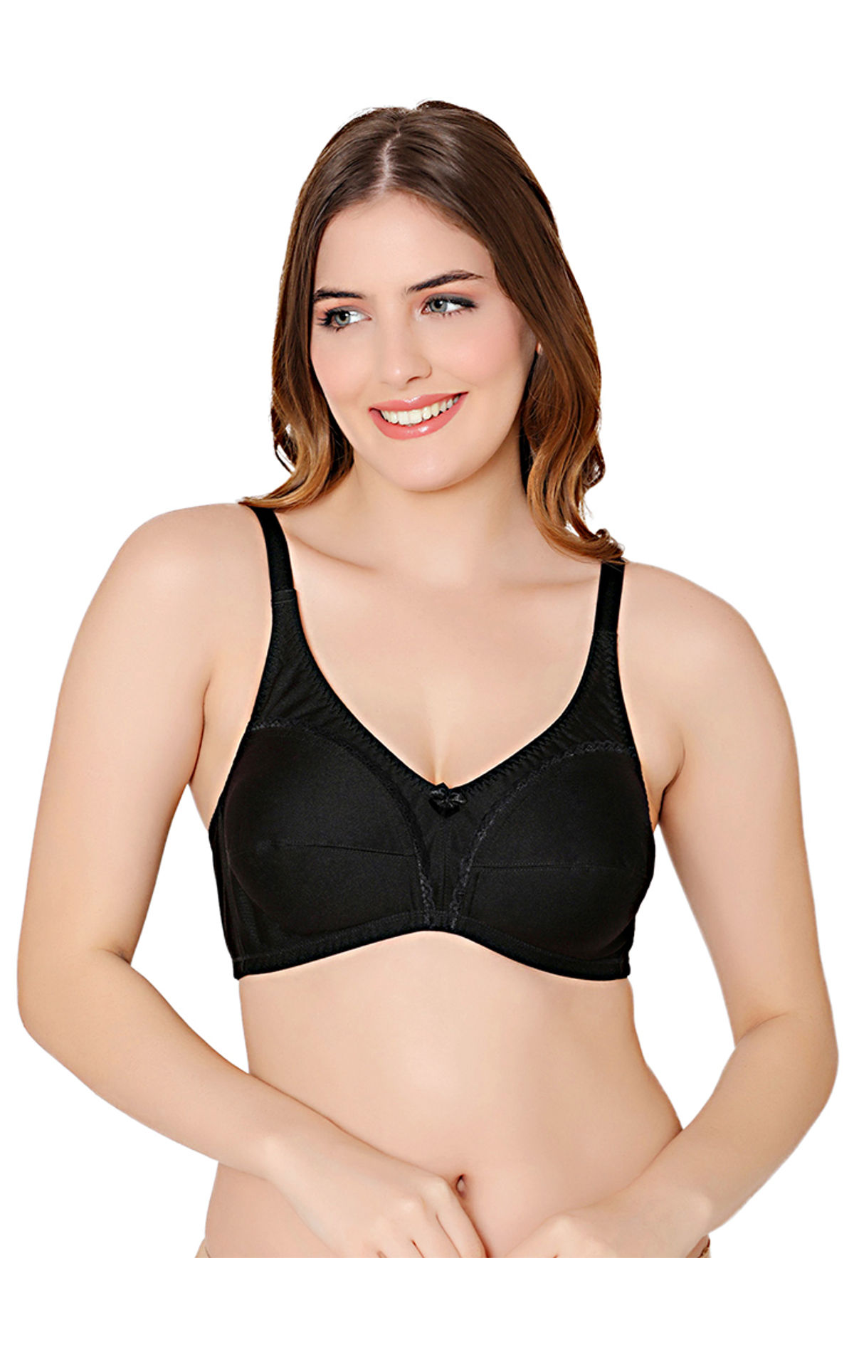 Bodycare cotton spandex wirefree adjustable straps seamless padded sports  bra-1615RE