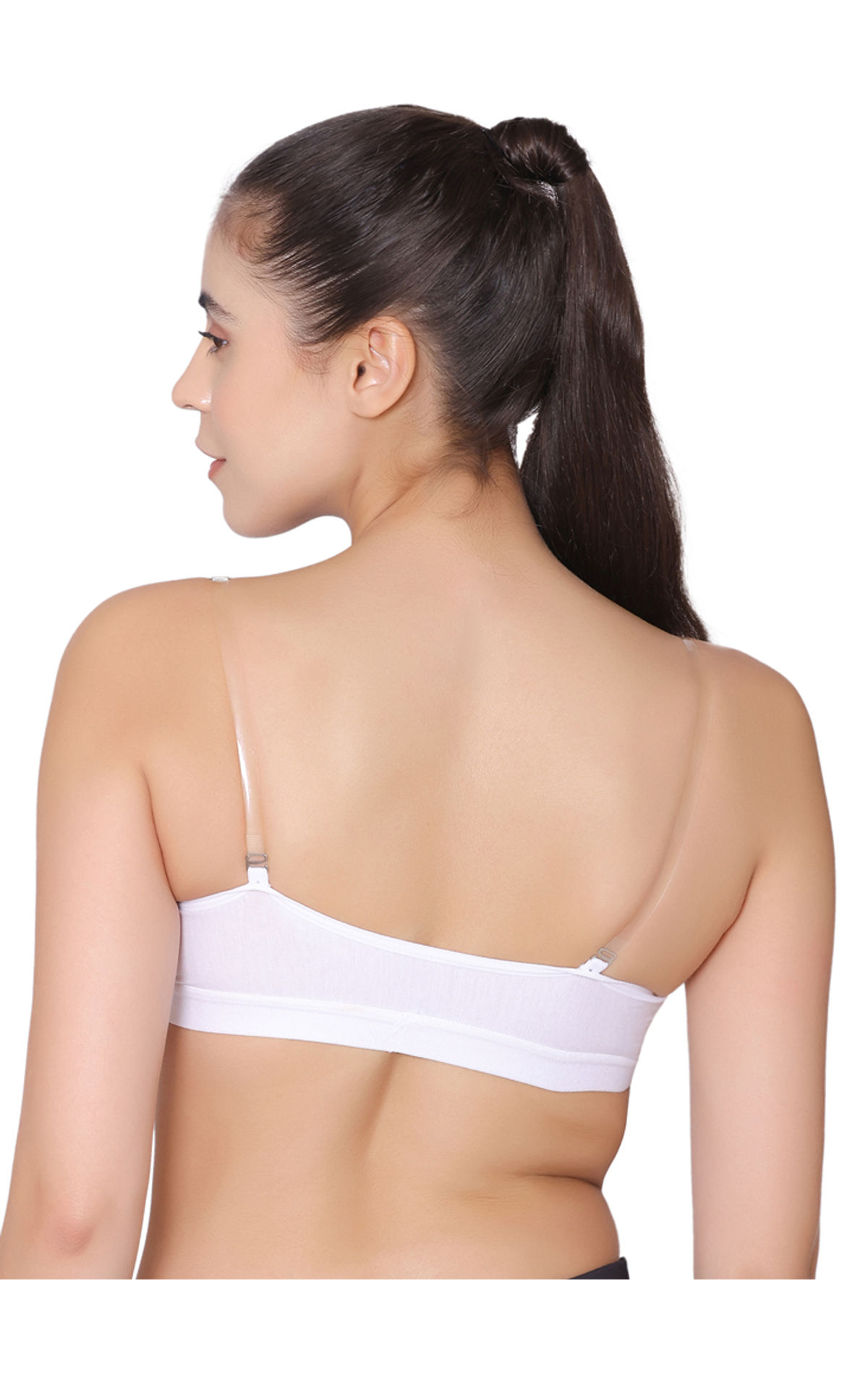 Buy Bodycare Pack Of 3 White Solid Sports Bra E1616WWW - Bra for