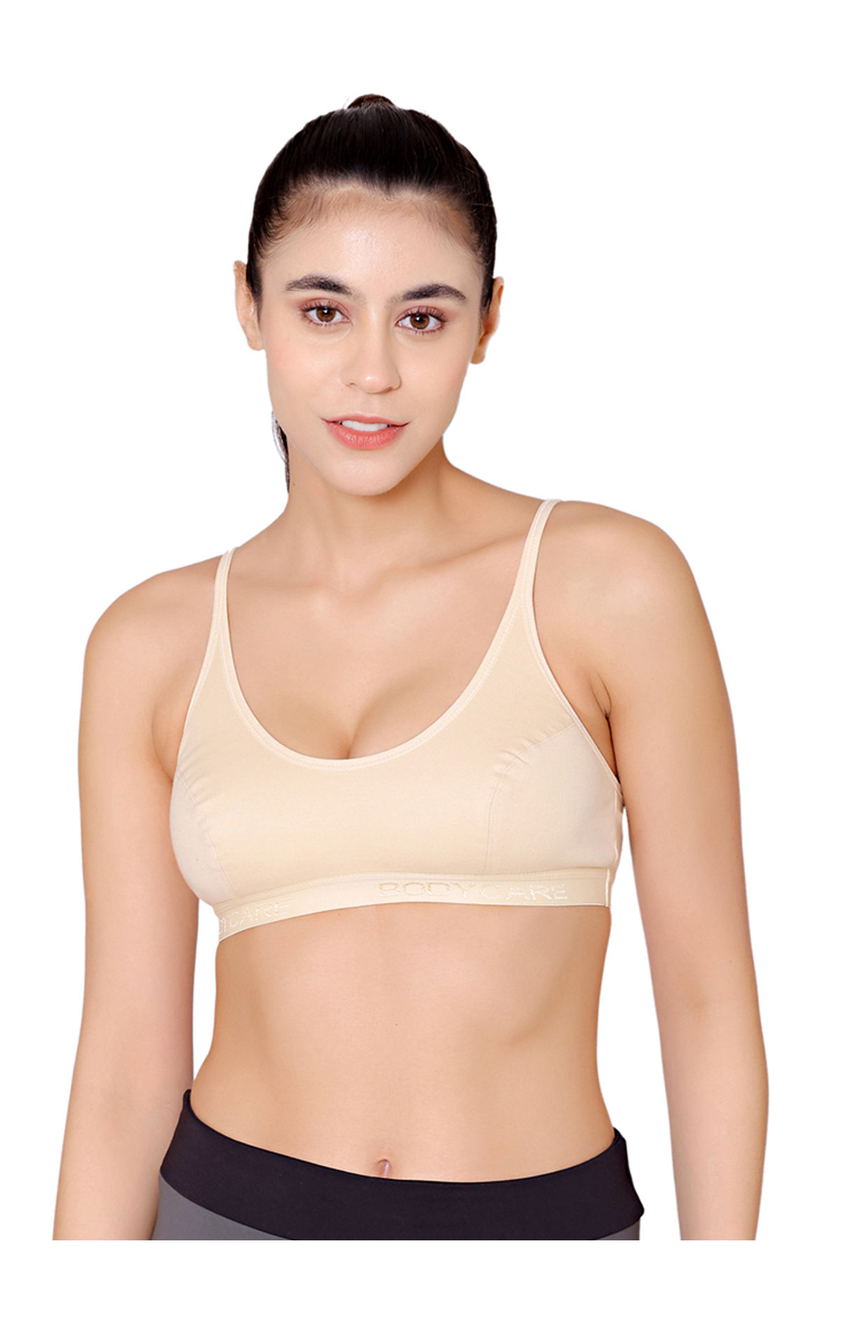 Buy Bodycare Racerback Solid Color Pack of 2 Sports Bra-E1612 - Multi-Color  online