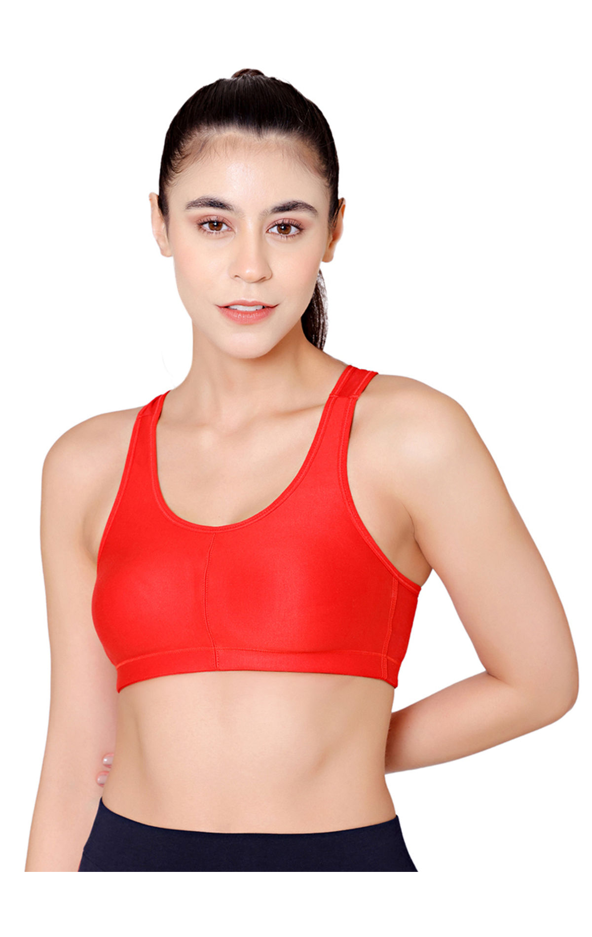 Buy Bodycare Racerback Solid Color Pack of 2 Sports Bra-E1612 - Multi-Color  online