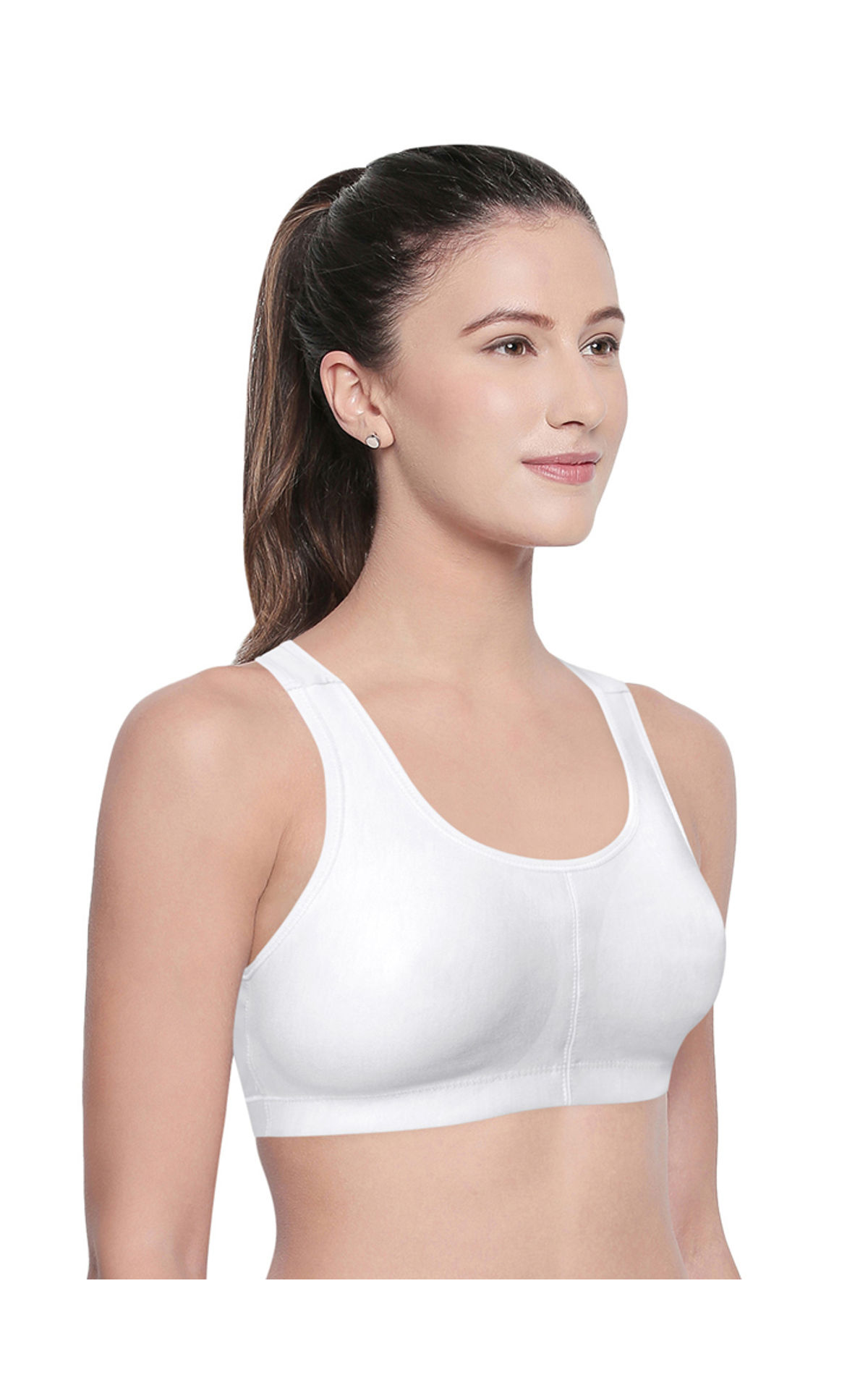 Racerback Sports Bra-1612white, 1612white