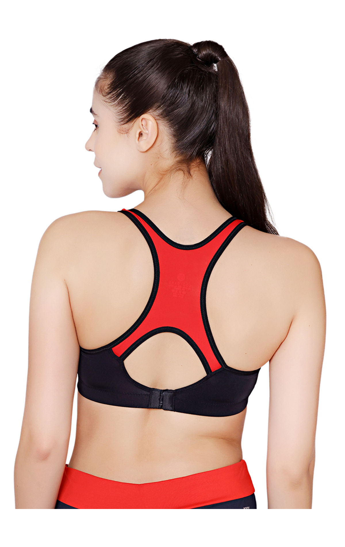 Bodycare Polyamide spandex broad straps seamless padded sports bra