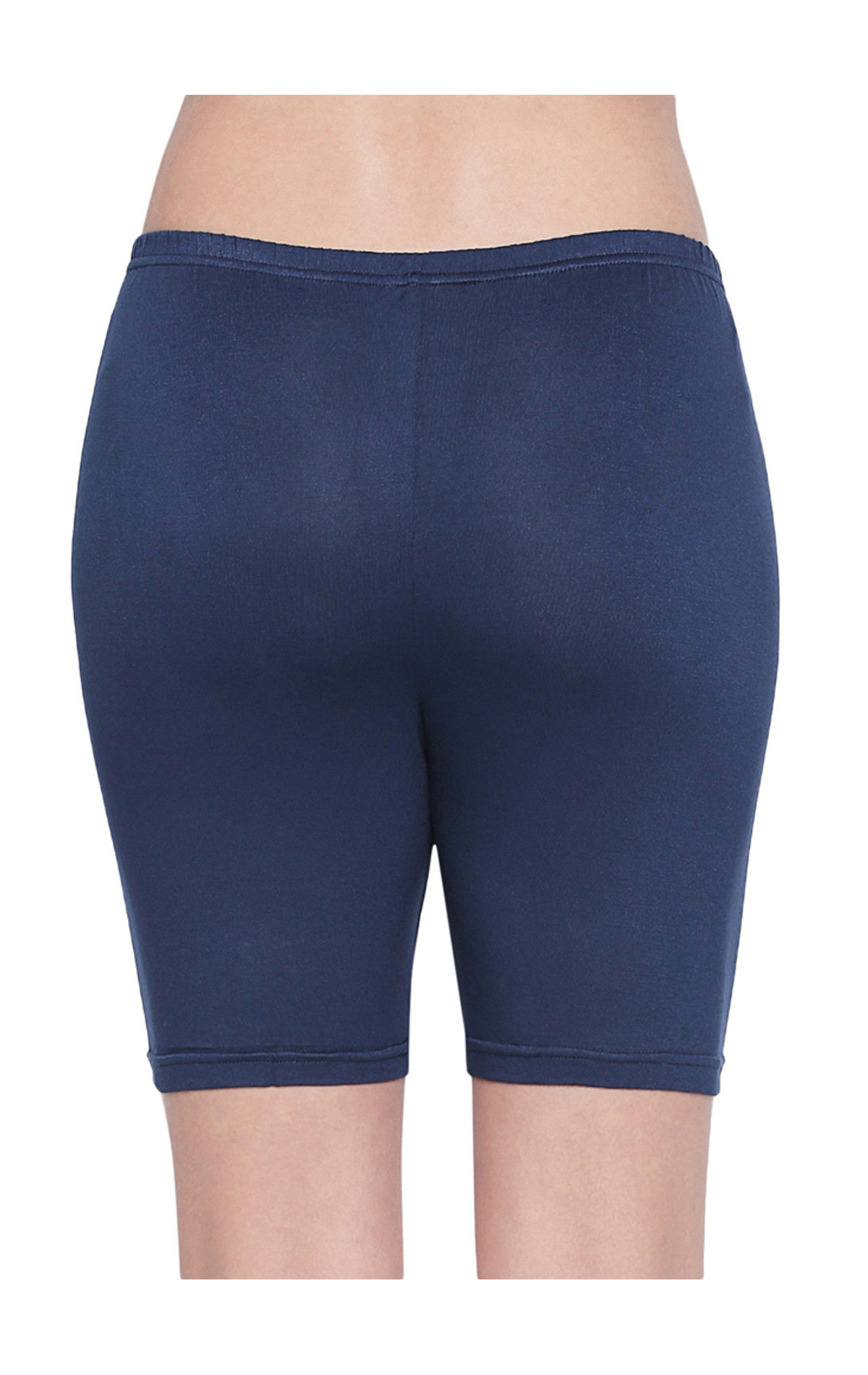 Women Solid Navy Cycling Shorts