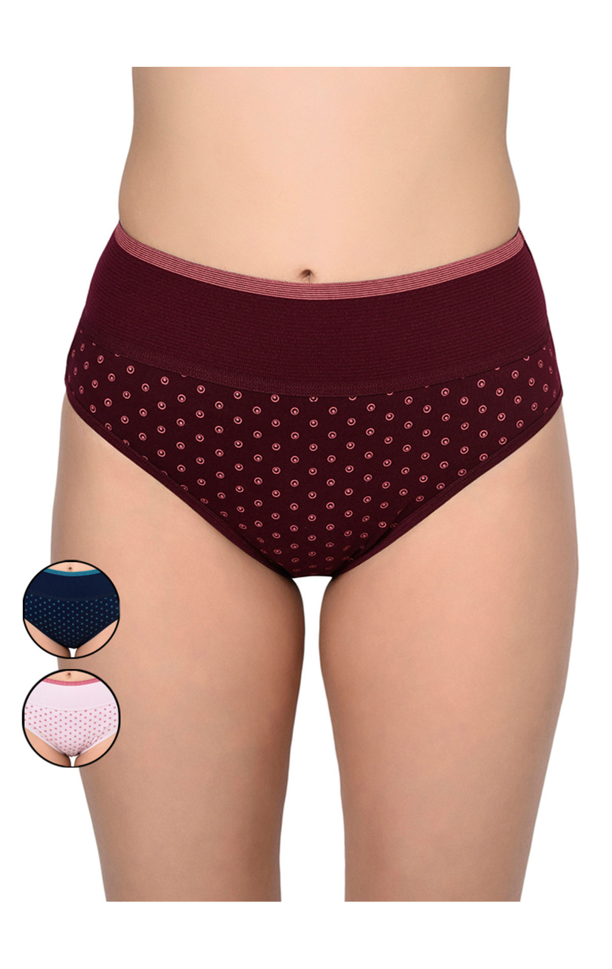 Bodycare Pack Of 3 Tummy Controller Panty In Assorted Colors-2925