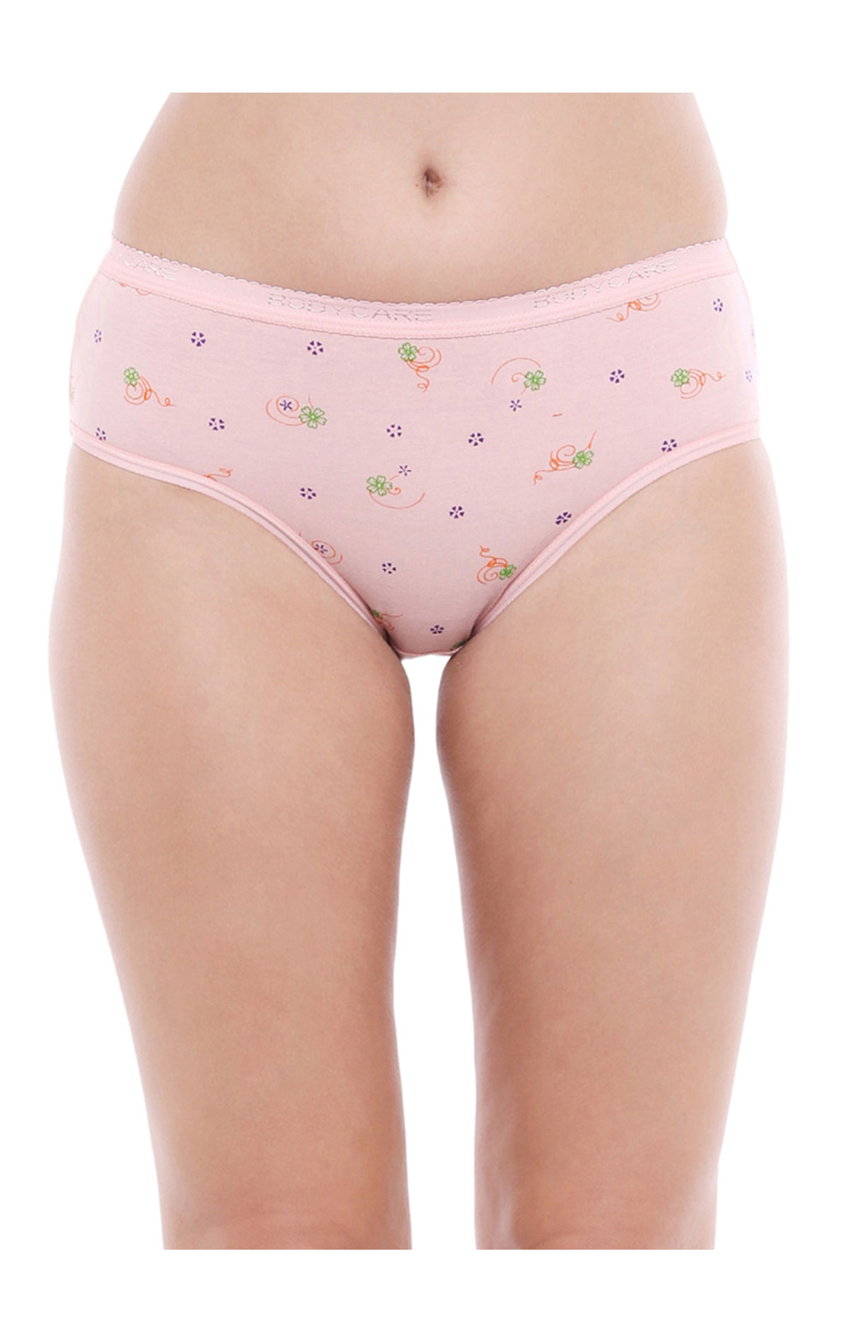 Bodycare Pack Of 3 Printed High-cut Briefs In Assorted Color-2909, 2909