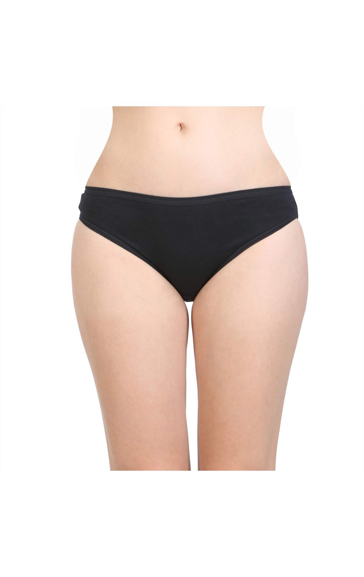 Buy BODYCARE Women's Cotton High Cut Briefs (Pack of 3) Assorted_L at