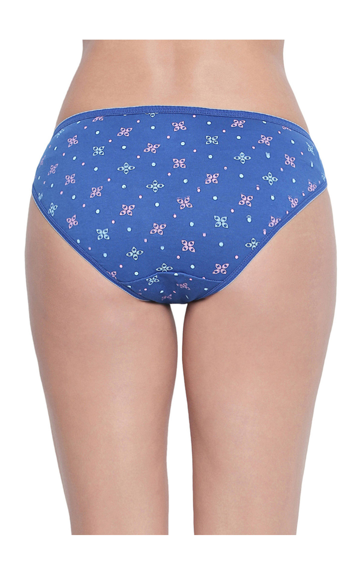 Bodycare Pack Of 3 Dark Printed High Cut Briefs In Assorted Color