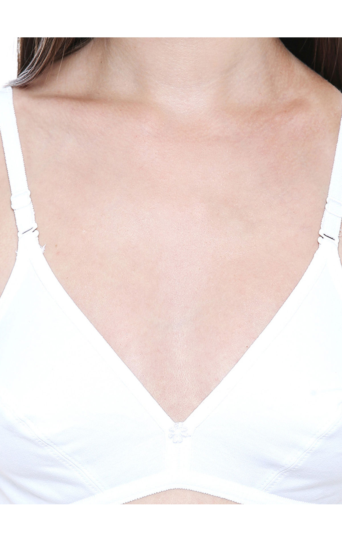 Buy BODYCARE Pack of 2 Low Coverage Bra in White Color - 5541-30B at