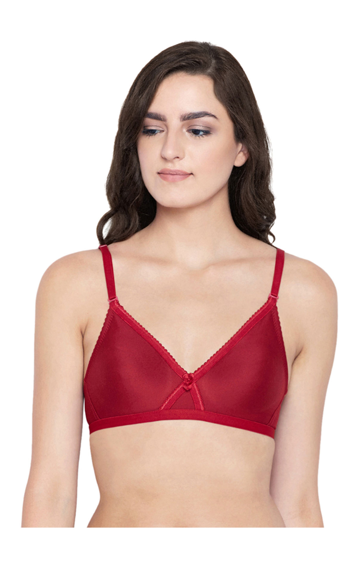 BODYCARE Smooth Seamless Bra in Mehroon Colour with Detachable