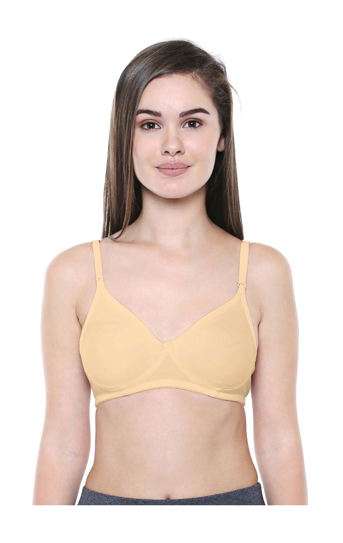 Seamless Padded Bra-bcd Cup Bra With Free Transparent Straps-6590 |  6590-white | Bodycare Creations Limited