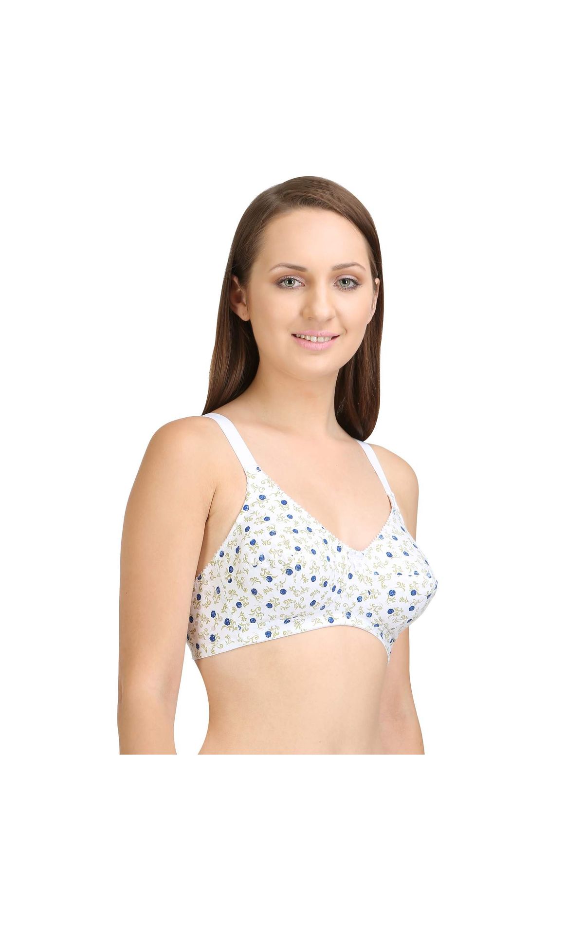 BODYCARE BCD Cup Bra in White Colour 100% Cotton with Nylon Spandex – Rocky  Factory