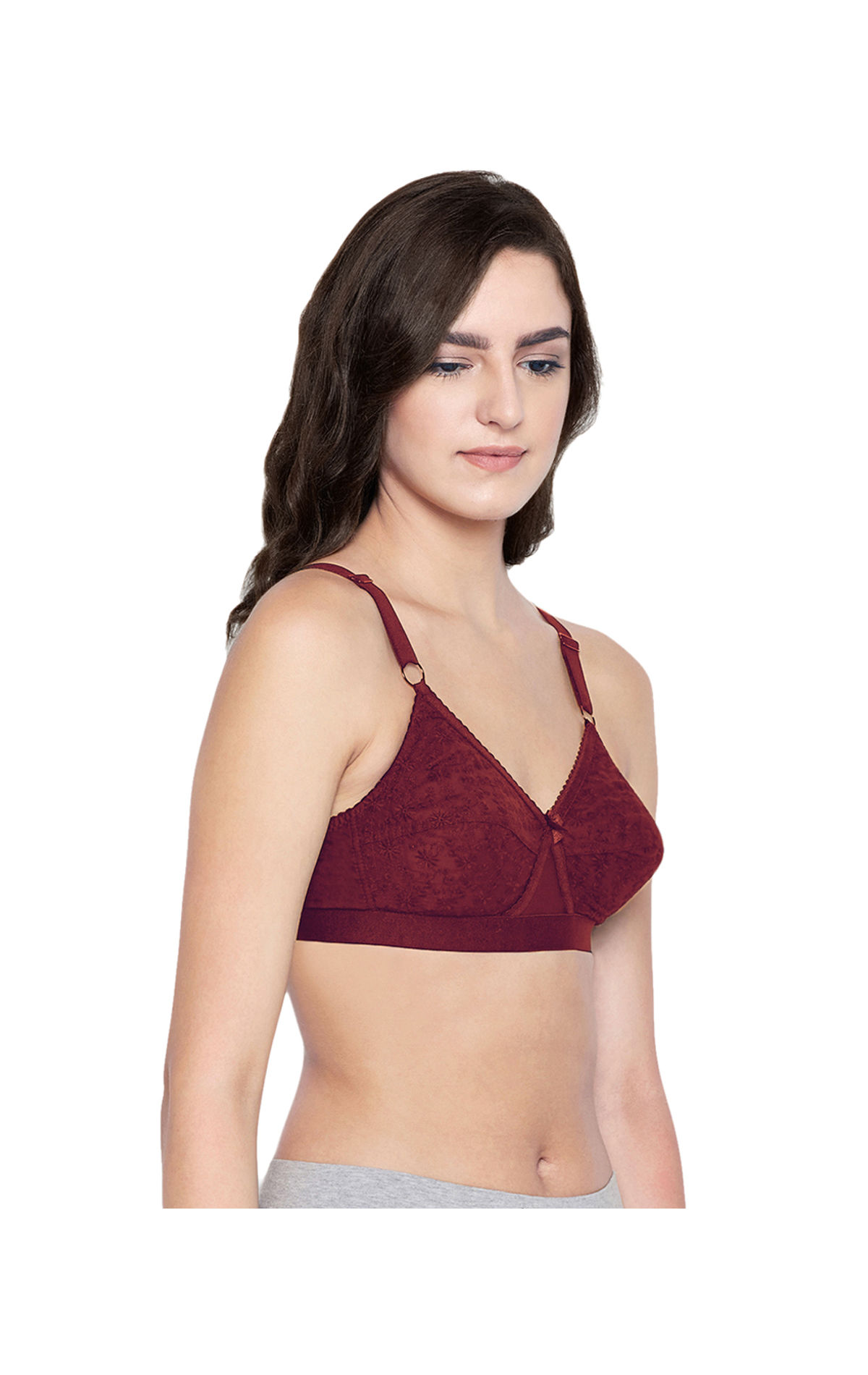 BODYCARE 6586 Cotton, Spandex BCD Cup Perfect Full Coverage Seamless Bra  (36C, Maroon) in Delhi at best price by Bhawna Traders - Justdial